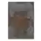 Eine mit Metalloxyd gestaltete Leinwand im Format 55 cm x 80 cm. Im Mittelteil stark verrostet. | mixed-art