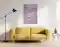 Bild mit violetten Kunststofffolien, durchzogen von Folienlinien die dem Bild eine Zellenähnliche Struktur geben, auf einer Leinwand. Das Bild hängt in einem Raum über einem Sofa. | wolfram schäfers Bild mit violetten Kunststofffolien, durchzogen von Folienlinien die dem Bild eine Zellenähnliche Struktur geben, auf einer Leinwand. Das Bild hängt in einem Raum über einem Sofa. | wolfram schäfers